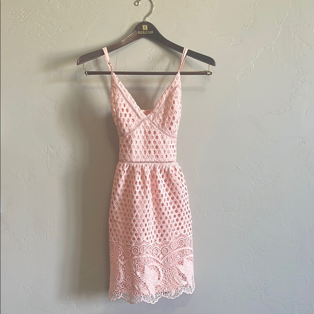 Abercrombie & Fitch Pink V-Neck Mini Sundress